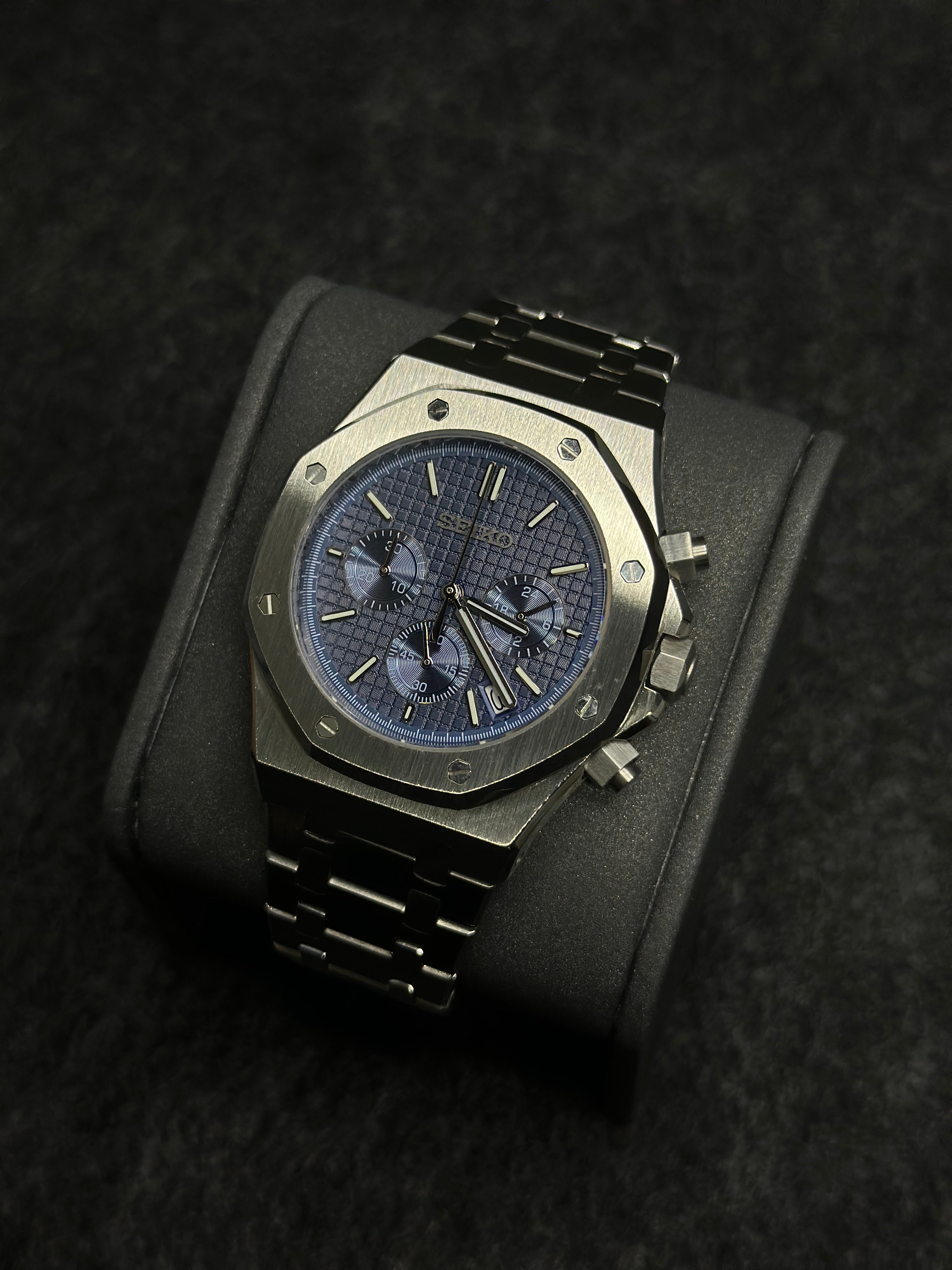 SEIKOAK CHRONO NAVY MEN'S WATCH