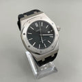 SEIKOAK BLACK MOD RUBBER STRAP SILVER